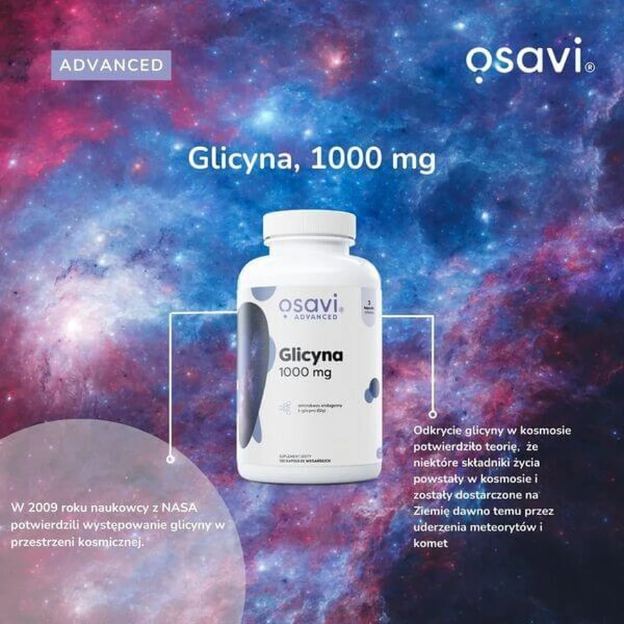 Osavi Glicyna 1000 mg, kapsułki twarde, 60 szt.: ceny i cechy