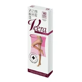 Veera Anti-Hiperhidrosis, calcetines de rodilla, puntera abierta, 140 DEN, solei, talla 1/2 (35-38)