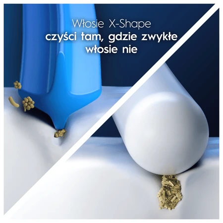 Oral-B, Cross Action, zwart, vervangende opzetstukjes, 4 stuks.