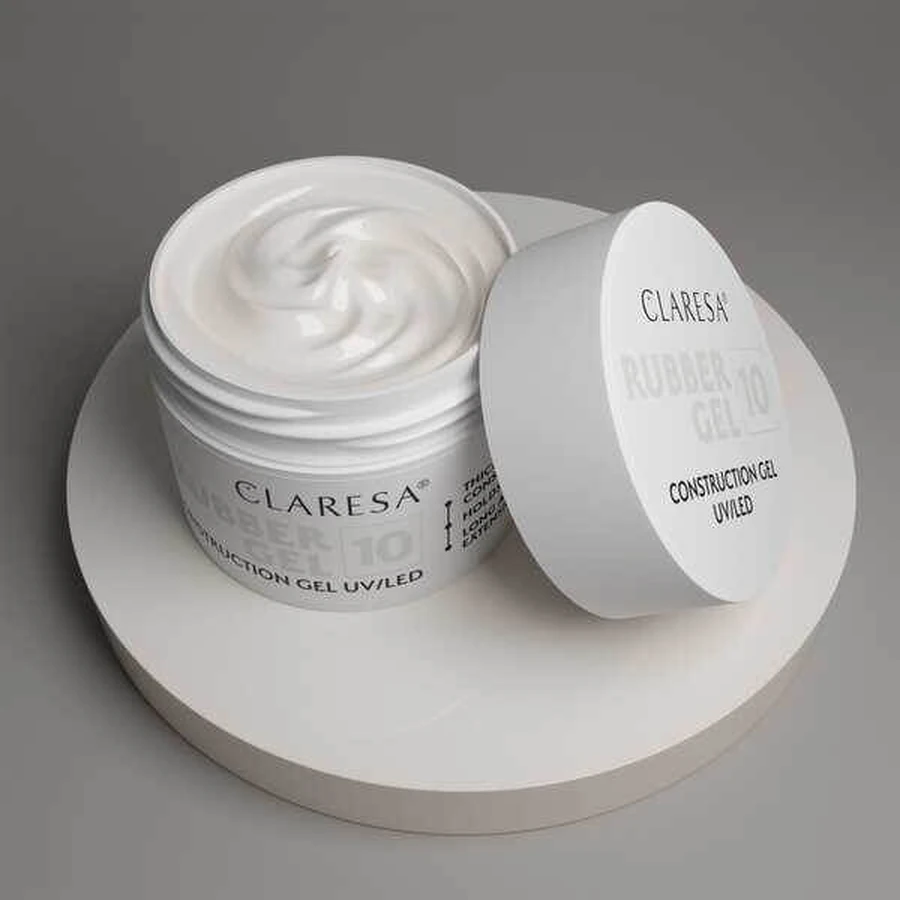 Claresa Rubber Gel, gel pour la construction des ongles, 10, 45 g