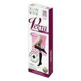 Veera Microfiber Premium, calcetines de compresión para las rodillas, microfibra,140 DEN, negro, talla S