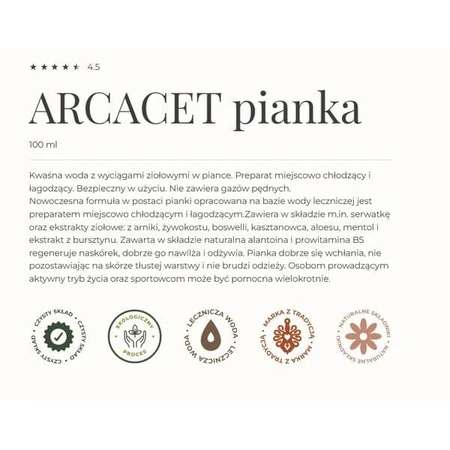Gorvita Arcacet, Schaum, 100 ml