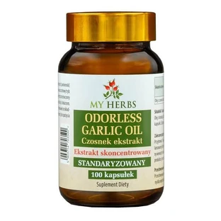 Olio di aglio inodore, capsule, 100 pz.