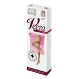 Veera Anti-Hiperhidrosis, calcetines de compresión para las rodillas, 40 DEN, natural, talla 3/4 (39-41)