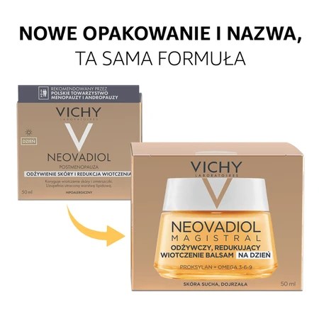 Vichy Neovadiol Magistral set, nourishing and reducing sagging day lotion, 50 ml + nourishing and oval shaping night cream, 50 ml