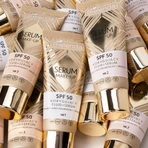 Bielenda Serum Make-up, correctievloeistof+serum SPF50 voor alle huidtypes, Nr. 3, 30 g