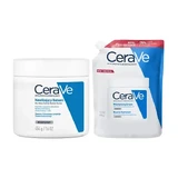 CeraVe set, hydraterende gezichts- en bodylotion met ceramiden voor de droge en zeer droge huid, 454 g + navulverpakking, 454 g