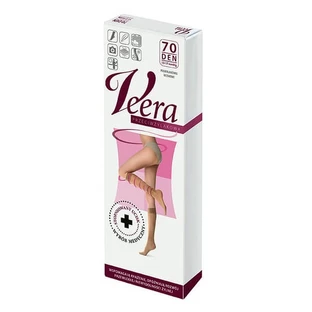 Veera Anti-Hyperhidrosis, Kompressions-Kniestrümpfe, 70 DEN, solei, Größe 1/2 (35-38)
