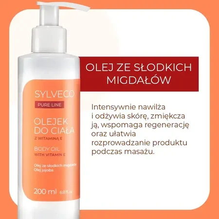 Sylveco Pure Line, olio per il corpo, 200 ml