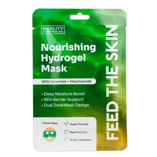 Beauty Formulas, mască hrănitoare hidrogel cu ceramide și niacinamidă, 1 buc.