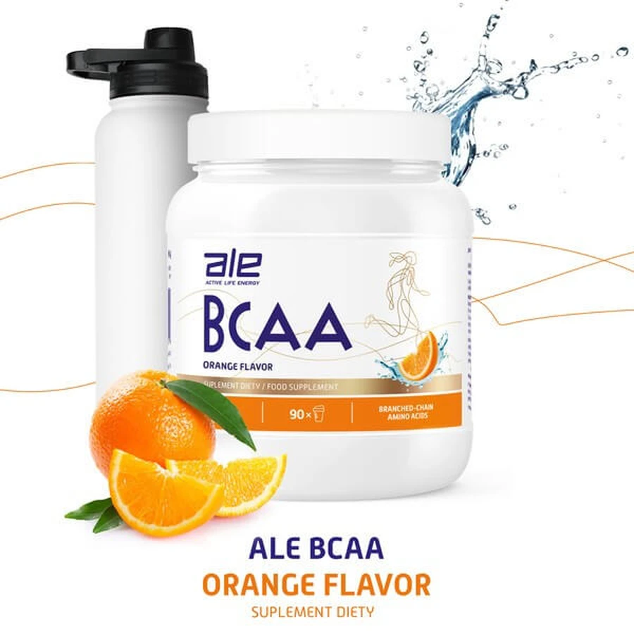 ALE BCAA al gusto di arancia, polvere, 500 g