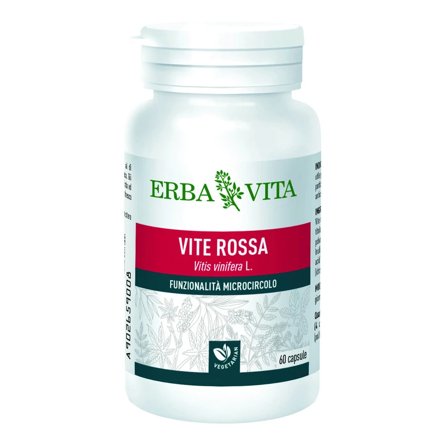 Viță de vie de struguri roșii 60 Capsule 400mg Erbavita