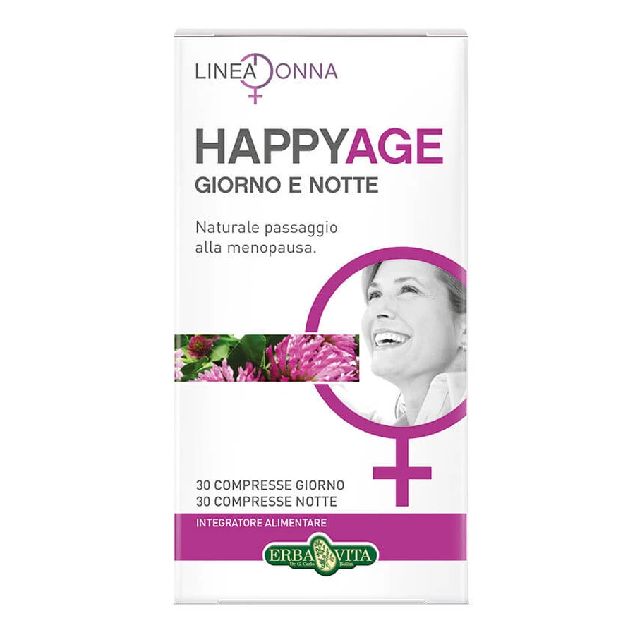 Happy Age Jour et Nuit 60 Comprimés Erbavita