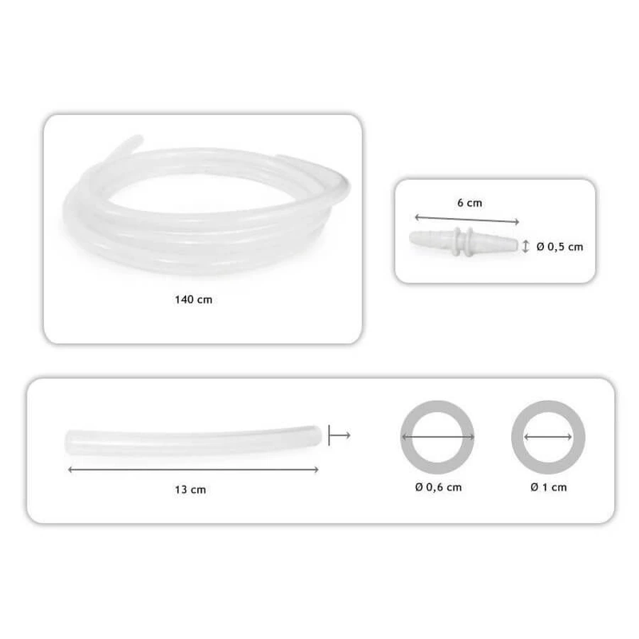 Juego de mangueras con filtro hidrófobo antibacteriano para aspiradores de la serie New Aspiret / New Askir Ce 0123