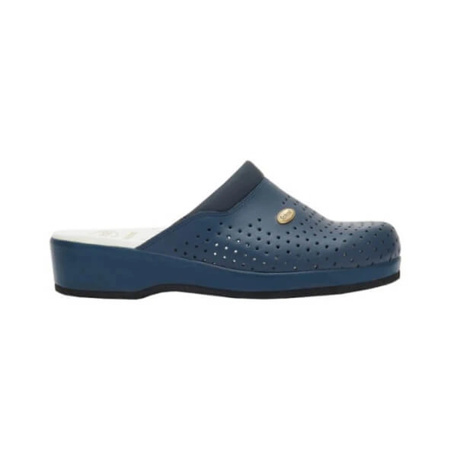 Scholl pantoffels Clog achterbeschermer blauw maat 45