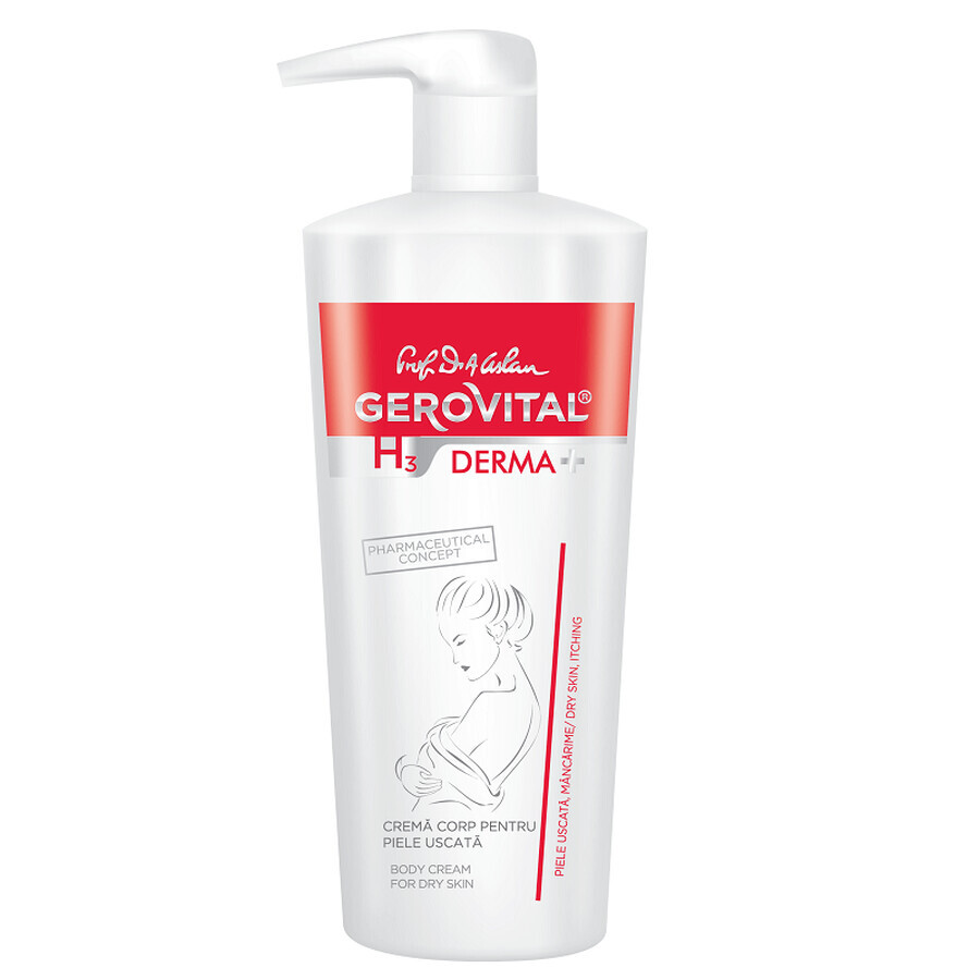 Gerovital H3 Derma+ Körpercreme für trockene Haut, 500ml, Farmec