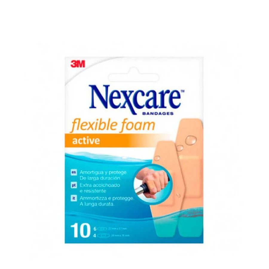 Nexcare spumă flexibilă 3M 10 plasturi