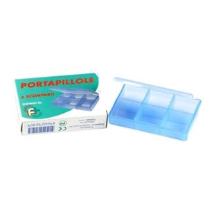 Pillendose 6 Fächer