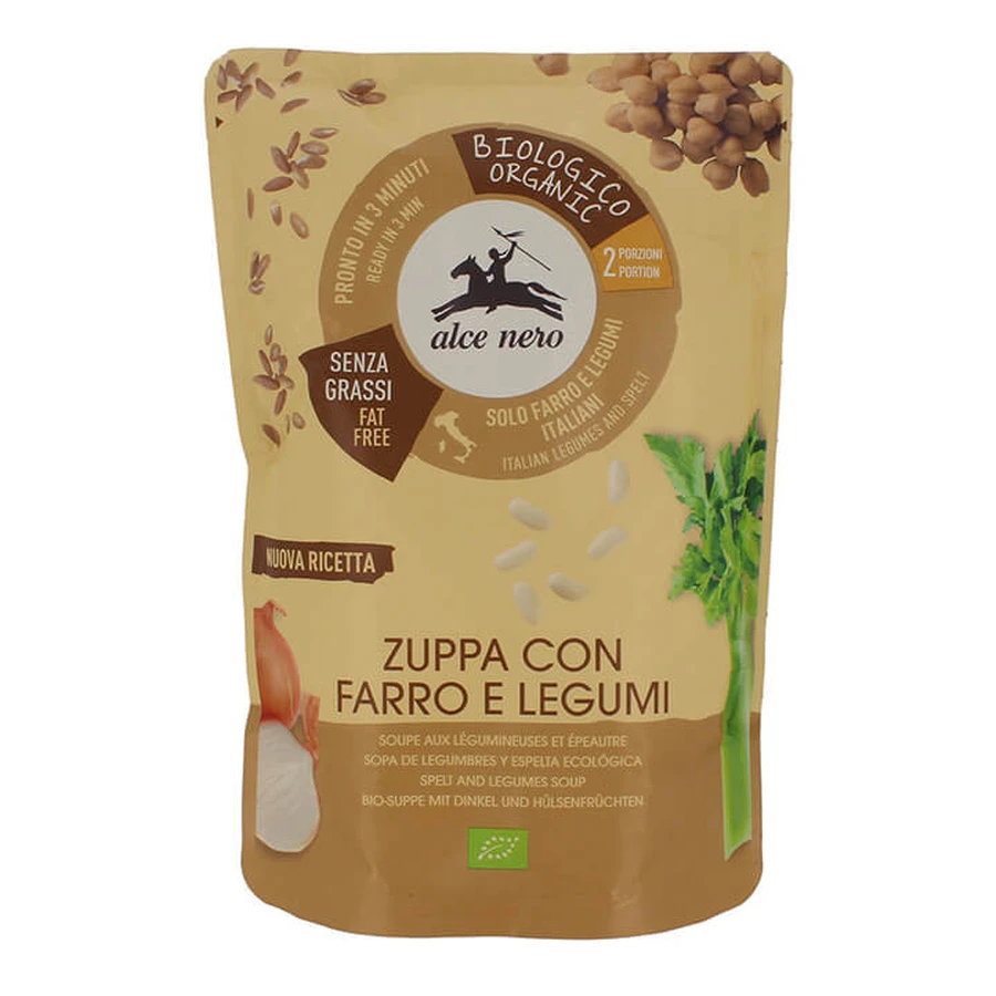 SOUPE DE LÉGUMINEUSES ET D'ÉPEAUTRE BIO 500