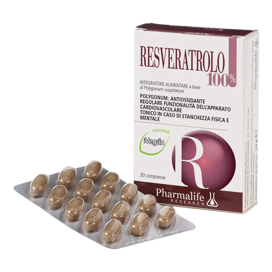 Resveratrol 100% 30 Comprimidos
