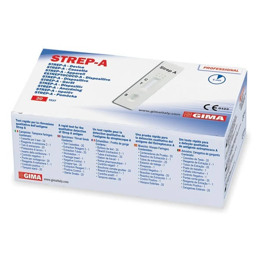 STREP TEST EEN STREPTOCASSETTE