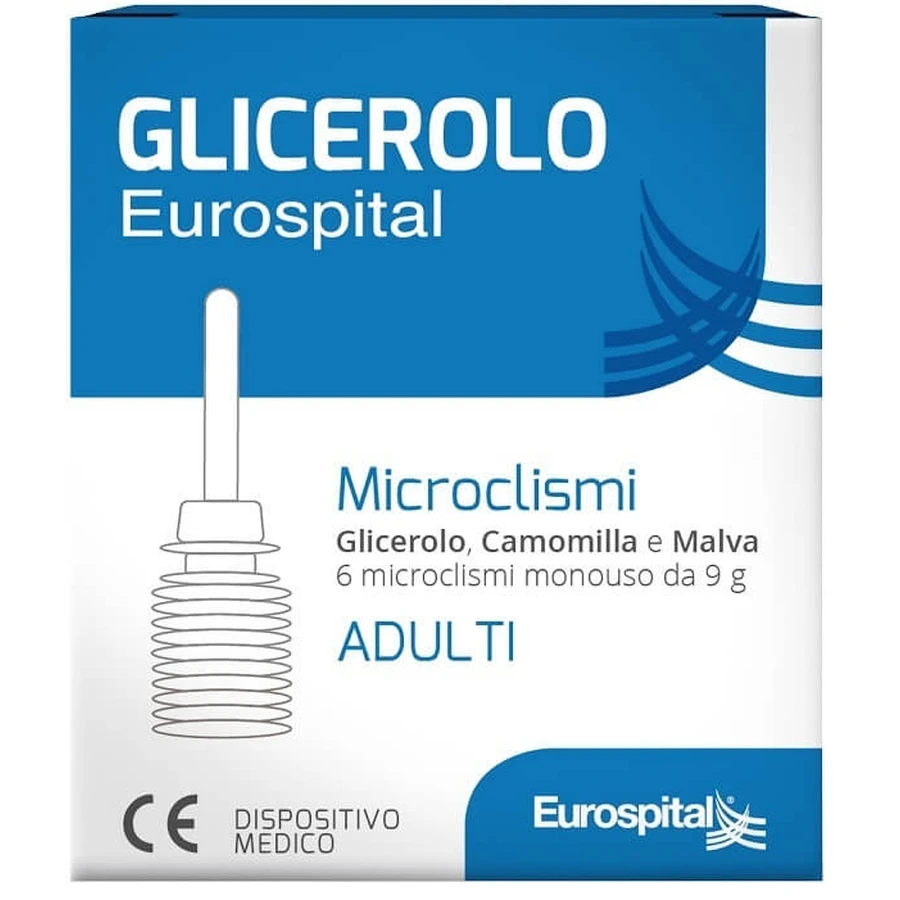 Glicerol microclina adulto laxante rápido 6 piezas