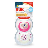 Silicone soother M2 Star Day&amp;Night, 2 pieces, 6-18 months, Nuk