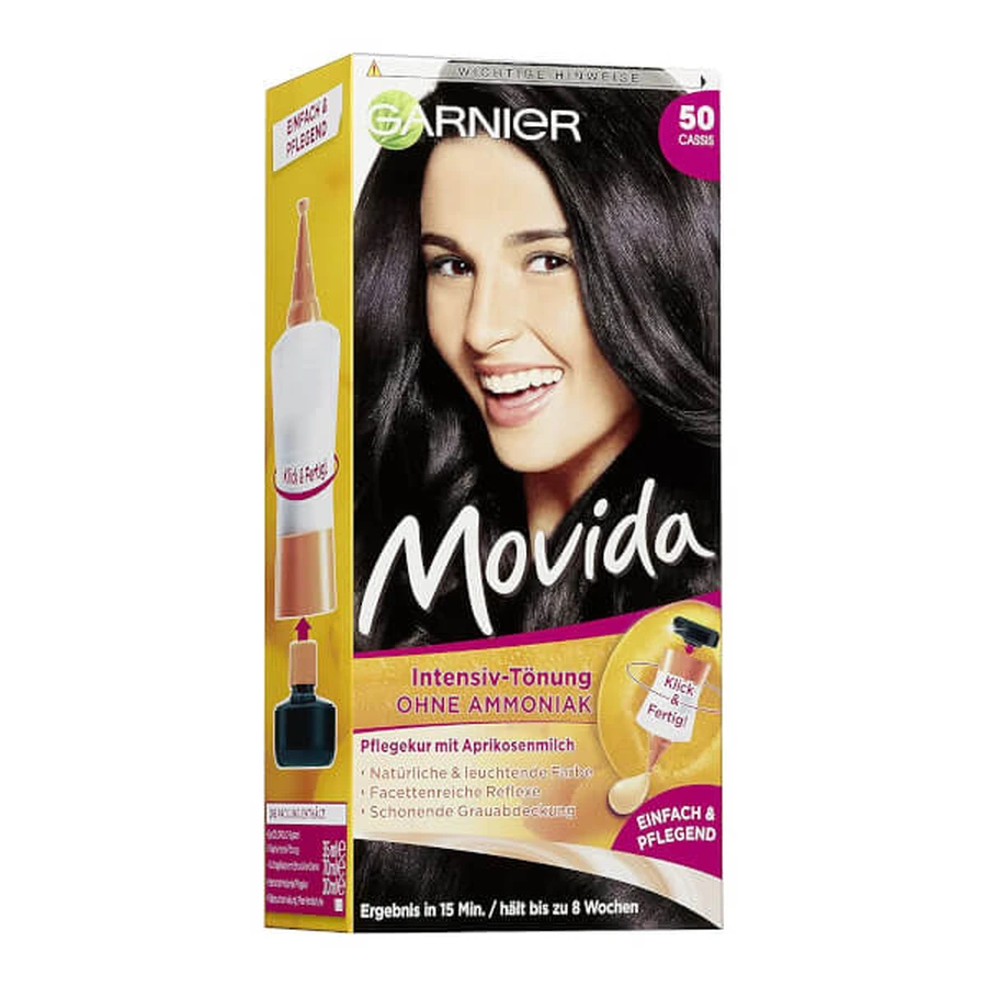 Garnier Movida Cream Coloring Shampooing, 50 Plum