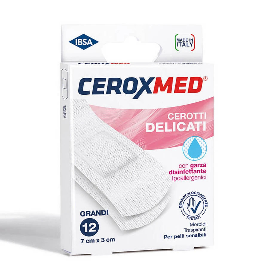 Ceroxmed - Duże Delikatne Plastry Opakowanie 12 Sztuk: ceny i cechy