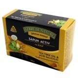 Active Soap with Sulphur, Salicylic Acid and Tea Tree Oil 100 g Verre de Nature