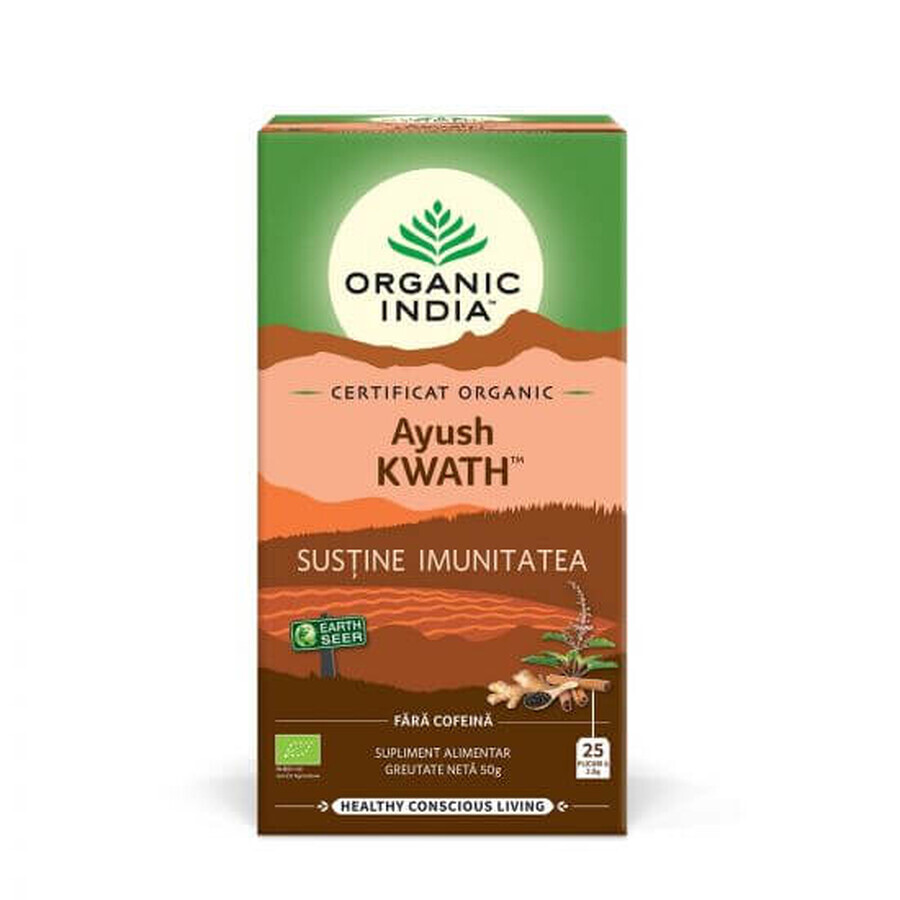 Tulsi Ayush KWATH tea, 25 sachets, Organic India