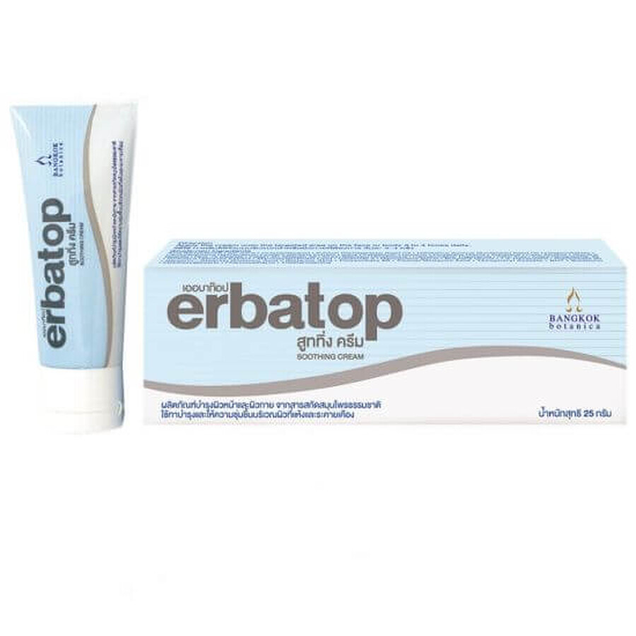 Crème apaisante pour peaux sèches Erbatop, 25 g, Bangkok Botanica