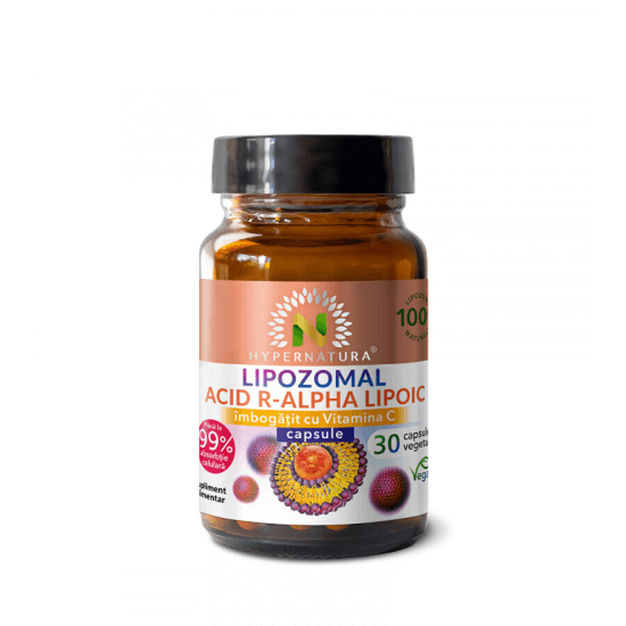 Lipozomal R-Alpha-Lipoic Acid, 30 vegetarian capsules, Hypernatura