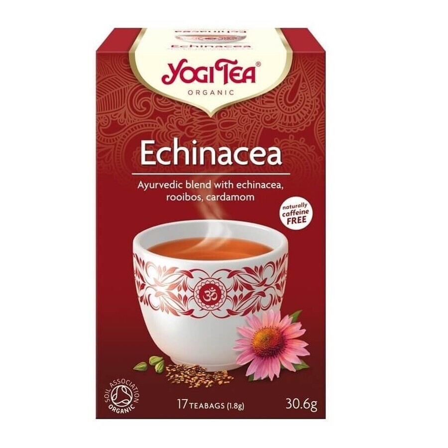 Paquete de té ecológico de apoyo inmunitario + té ecológico de equinácea, 17 bolsitas + 17 bolsitas, Yogi Tea