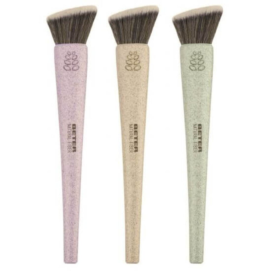 Kabuki Natural Fiber Slant Tip Brush, 1 piece, Beter