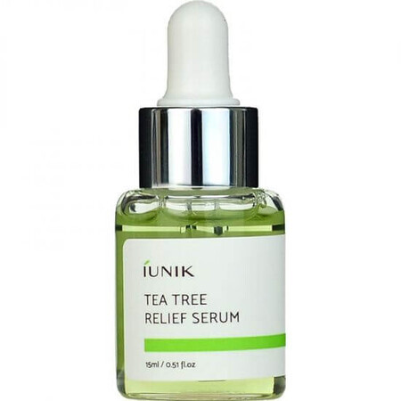 Ser de fata calmant si hidratant Tea Tree Relief, 15 ml, Iunik