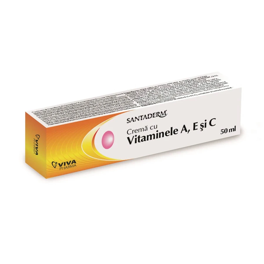 Crema con Vitaminas A, E y C Santaderm, 50 ml, Vitalia