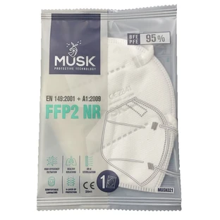 MASKA PIŻMOWA FFP2 BIAŁA 1SZT