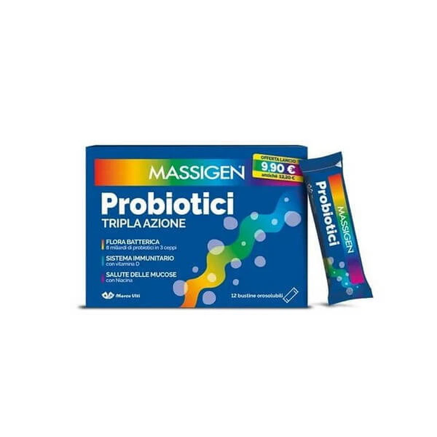 Massigen Probiotics 12 Stickpacks 1 G Precio completo
