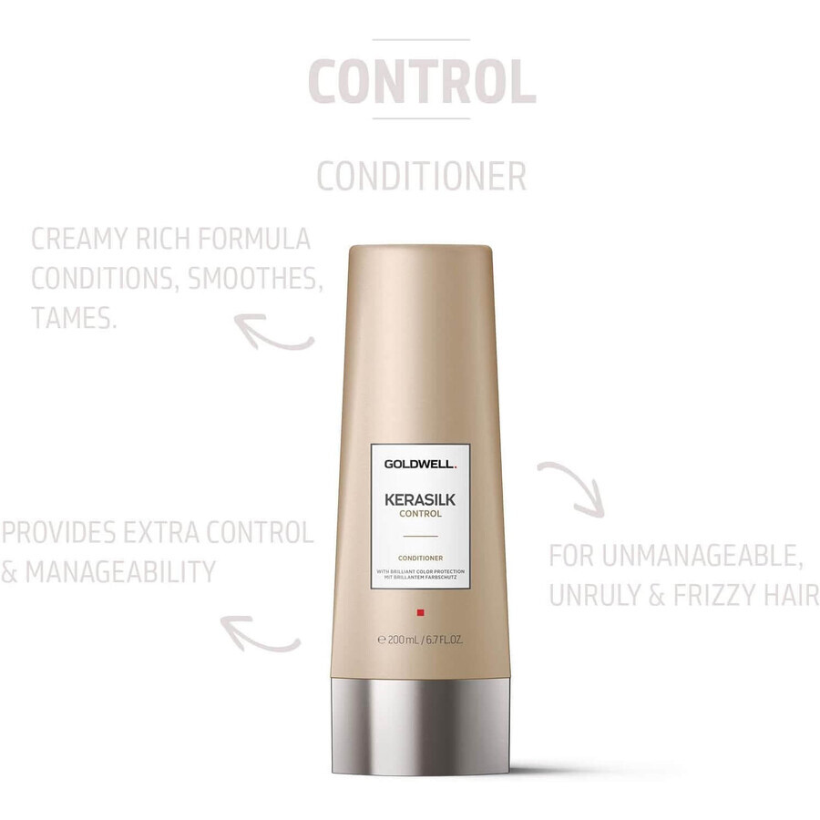 Conditioner Goldwell Kerasilk Control pentru par dificil de aranjat 200ml