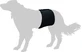 FLAMINGO DOG MUTANDINE BANDAGE 74x24 CM BLACK