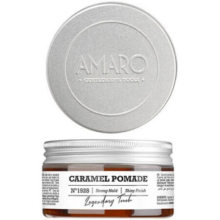 Gel de par Amaro Caramel Pomade cu sustinere puternica si stralucire medie 100ml 