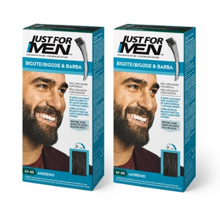 Bigote y barba marrones Just For Men, 2x28 g