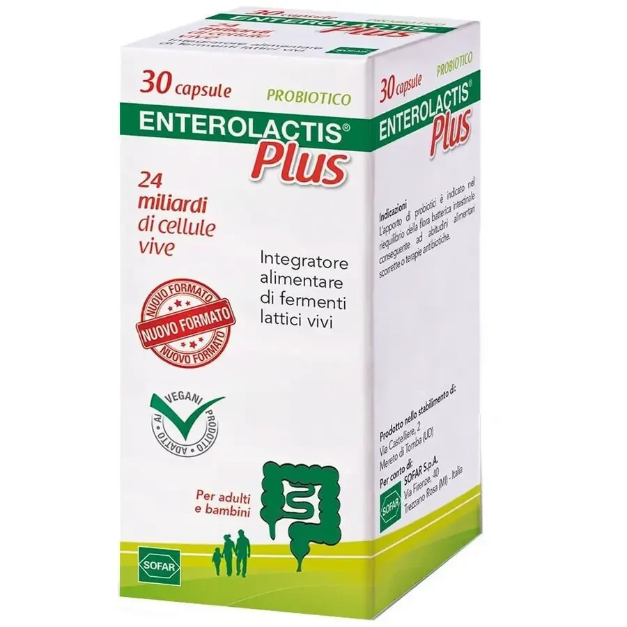 Enterolactis Plus, 2x30 Kapseln, Sofar