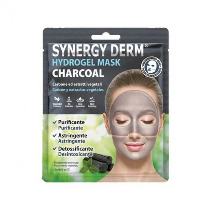 Mască hidrogel Charcoal Synergy Derm® 25g