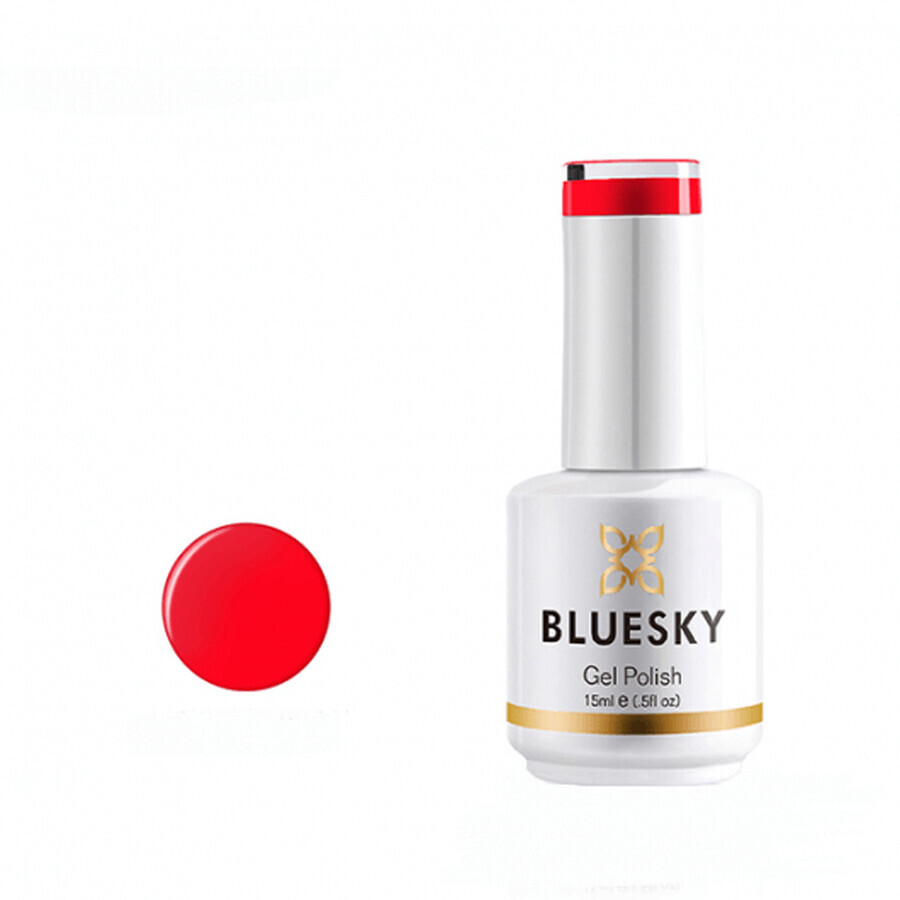 Semi-permanent nail polish Bluesky UV Red Carrot 15ml 