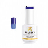 Lac de unghii semipermanent Bluesky UV termic Sea Breeze Albastru 15ml