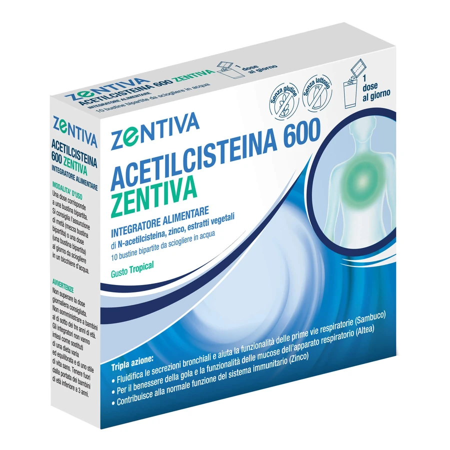 Acetylcystein 600 Zent 10 Sachets