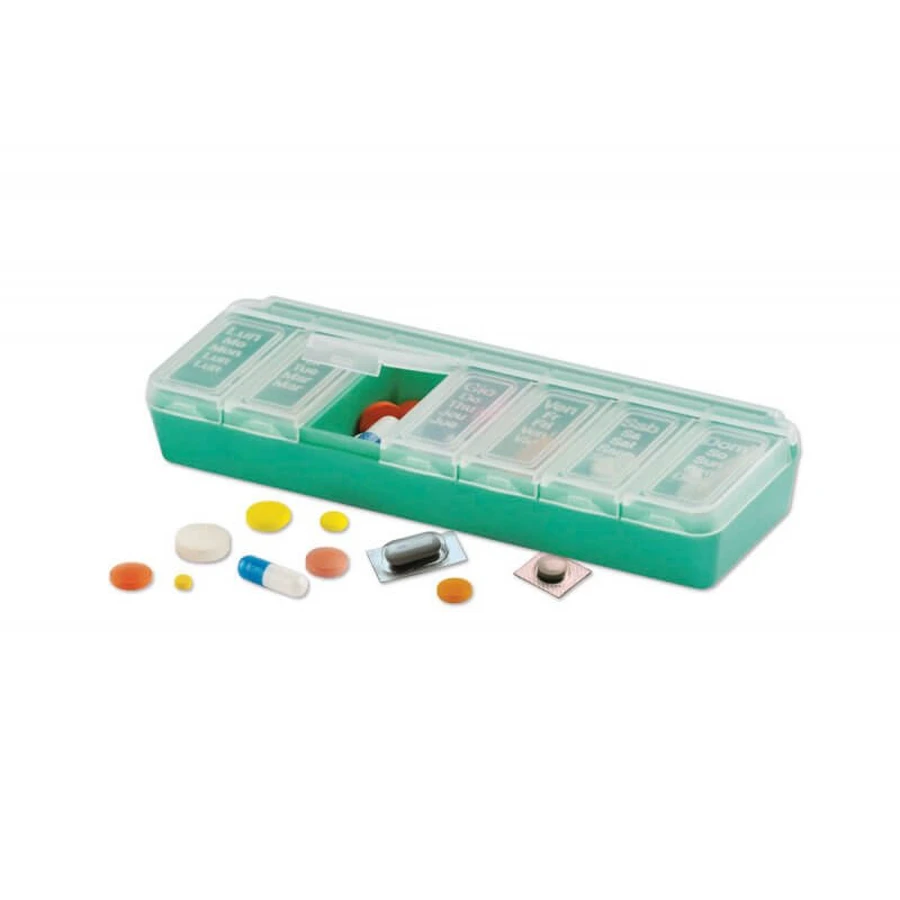 Boîte à pilules compacte hebdomadaire PillolBox