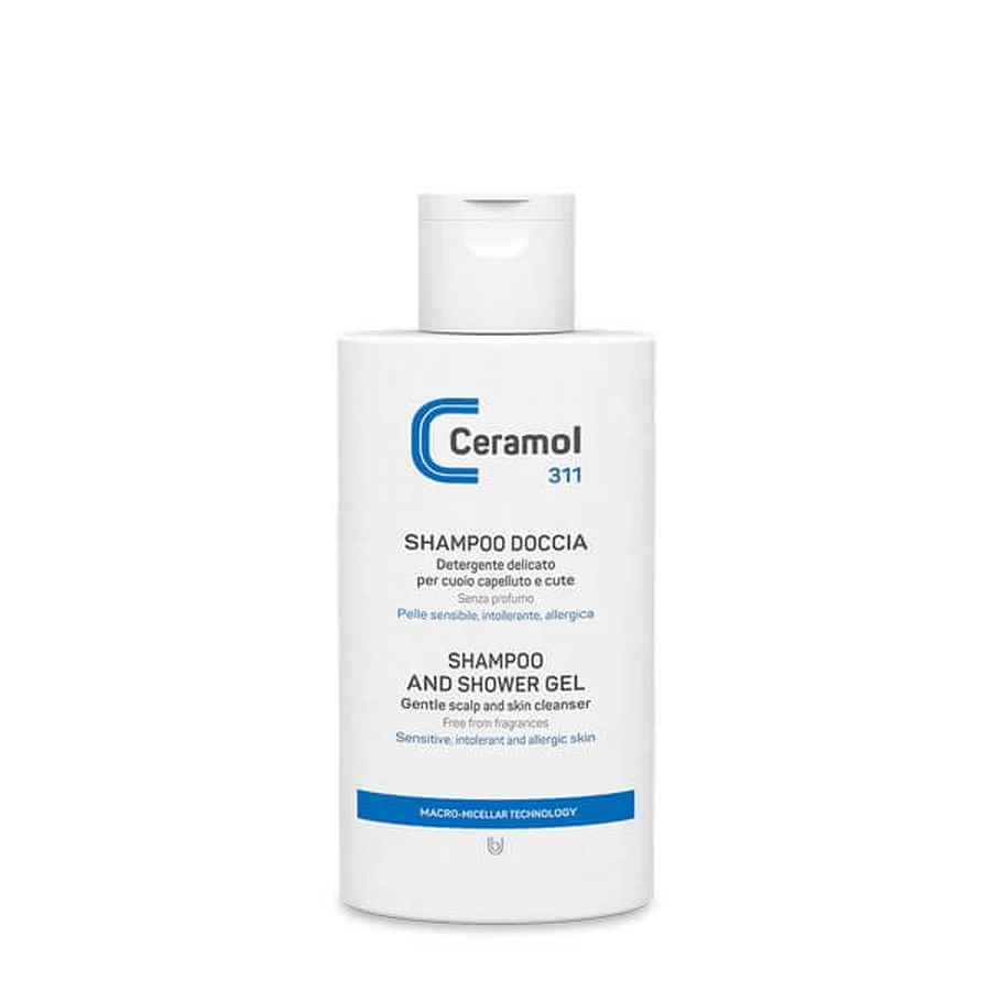 Ceramol 200ml Shampooing douche pour peau sensible